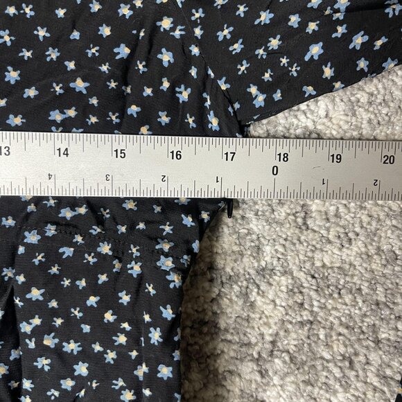 Madewell Dress Womens 8 Floral Long Sleeve Mini Lenzing Viscose Button Front - Picture 3 of 11